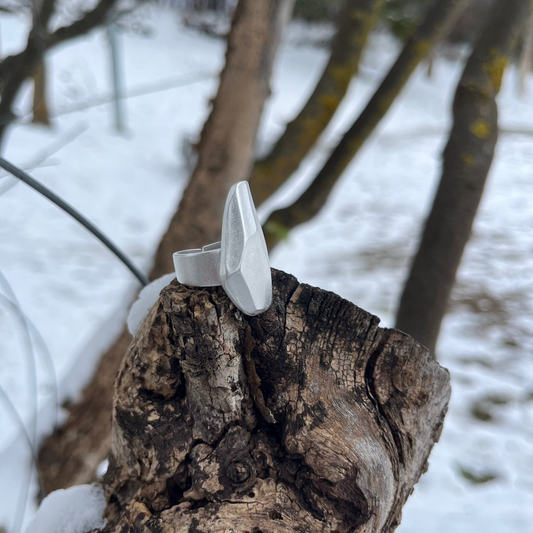 Anell Pedra Platejat